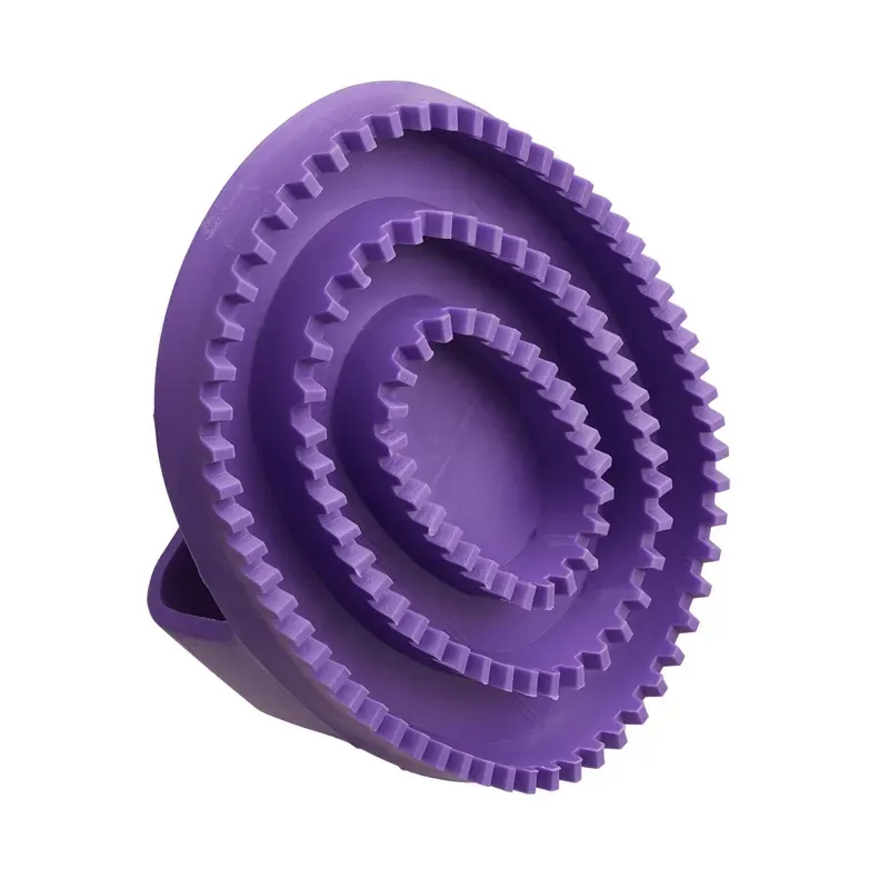 Bitz Large Rubber Curry Comb in Purple