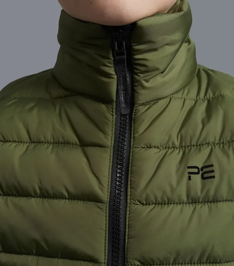 Premier Equine Junior Dante Gilet in Olive-3