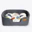 Danish Design Small Colour Block Deluxe Slumber Bed in Grey/Multi
