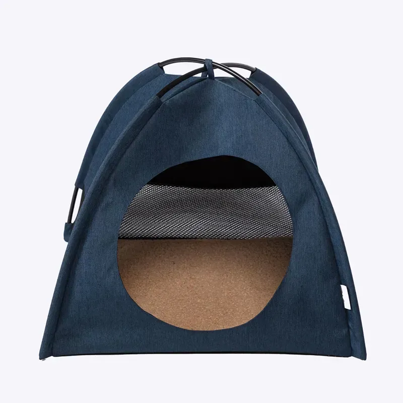 Danish Design 41 cm x 41 cm x 35 cm Essentials Cat Tent in Denim
