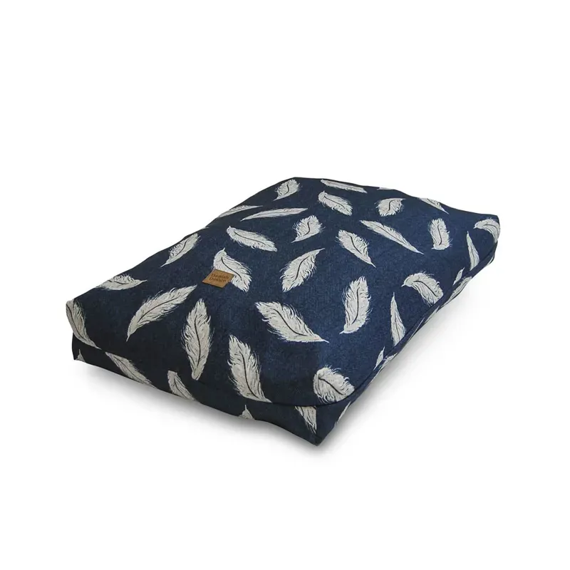 Danish Designs Medium Retreat Eco-Wellnes Feather Duvet Cover in Navy/Stone