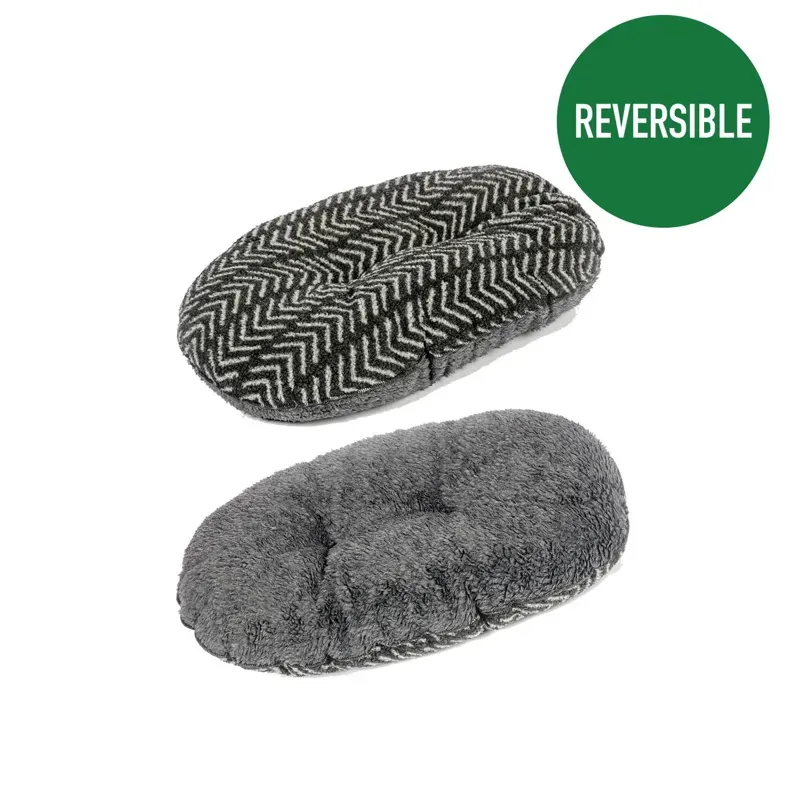 Danish Design Small Fleece Quilted Mattress in Charcoal Arrows