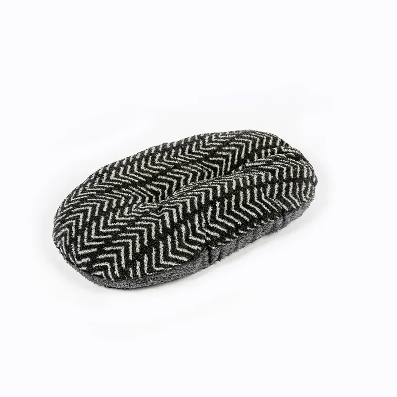 Danish Design Medium Fleece Quilted Mattress in Charcoal Arrows