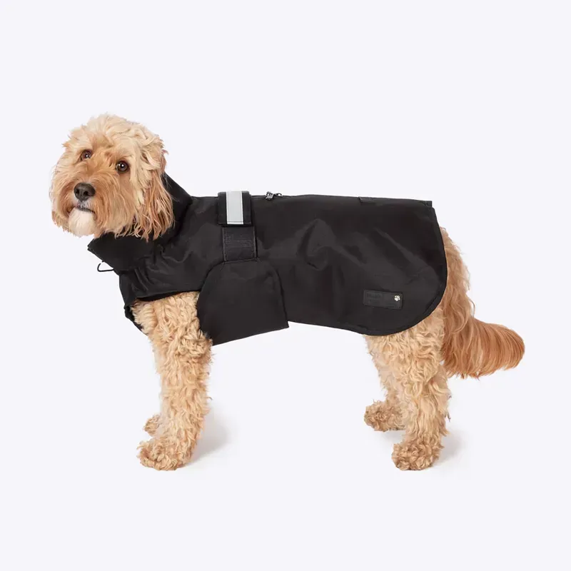 Danish Design Large 49 cm 3-In-1 Dog Coat in Black