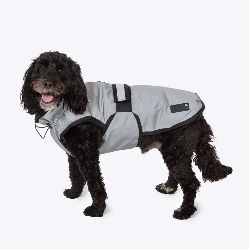 Danish Design Medium 41 cm 3-In-1 Dog Coat in Light Reflective