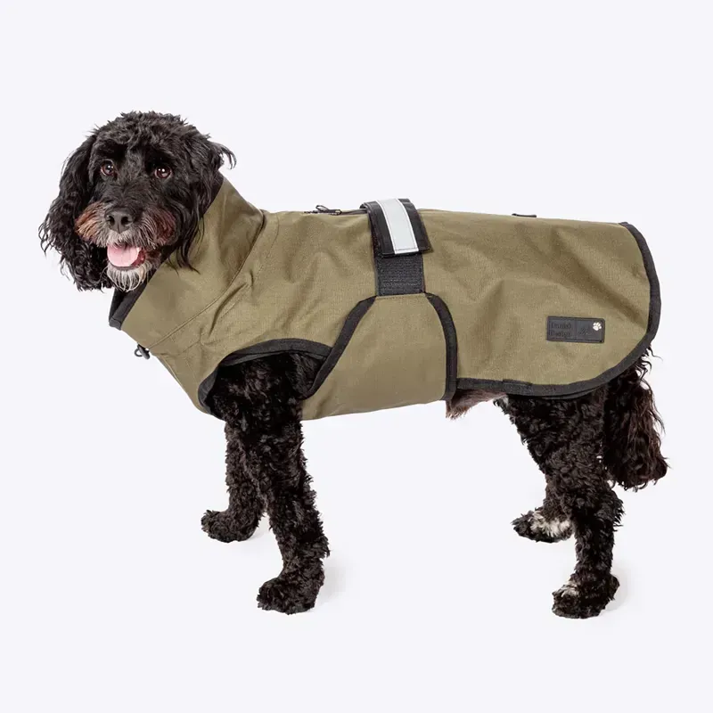 Danish Design XX-Large 65 cm 3-In-1 Dog Coat in Olive