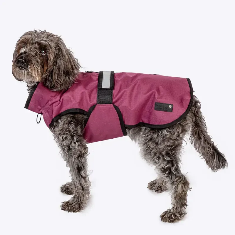 Danish Design Medium 41 cm 3-In-1 Dog Coat in Plum