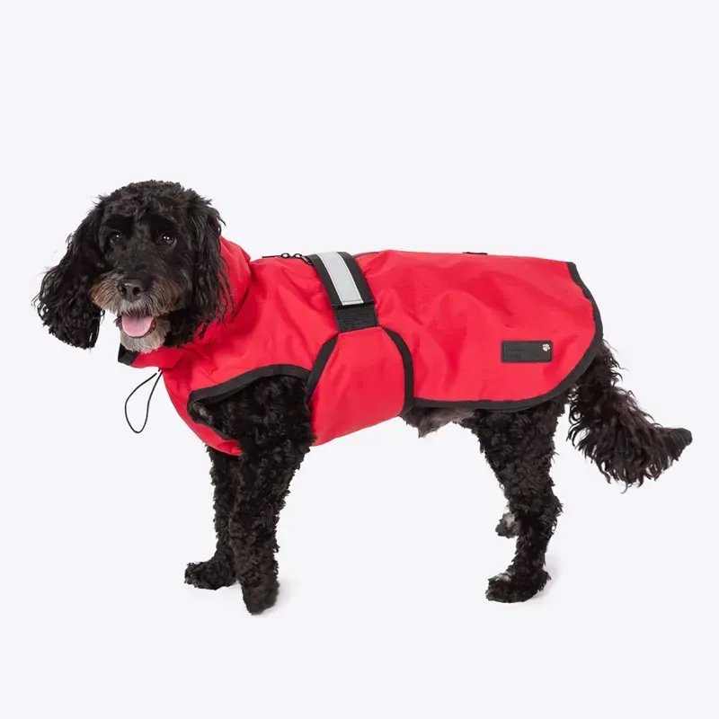 Danish Design Medium 41 cm 3-In-1 Dog Coat in Red