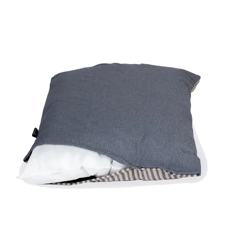 Danish Design Medium Rustic Stripes Duvet Cover in Denim