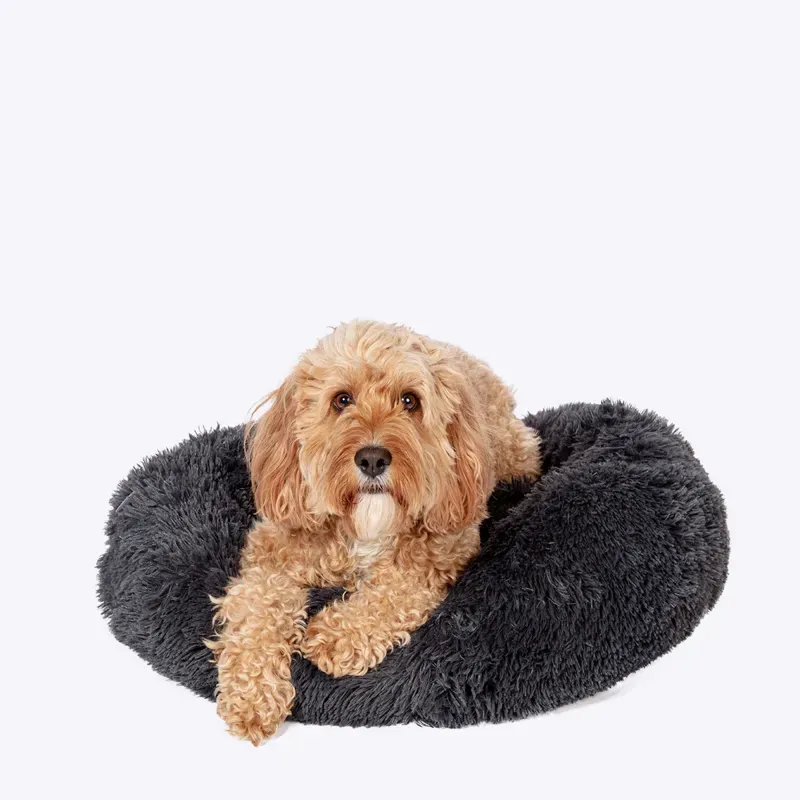 Danish Design Medium 50cm Essentials Fluffy Donut in Charcoal-3