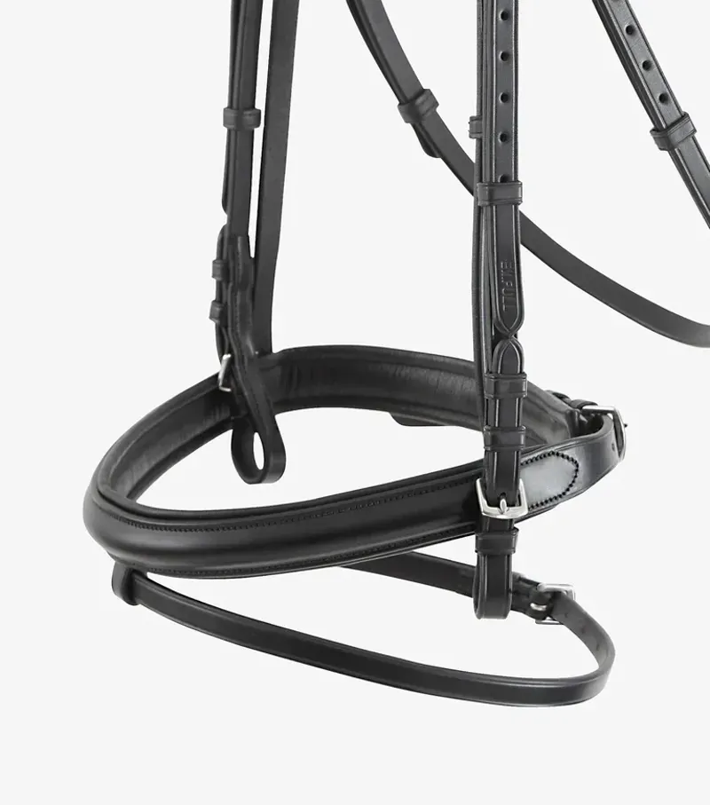Premier Equine Delizioso Snaffle Bridle in Black-4