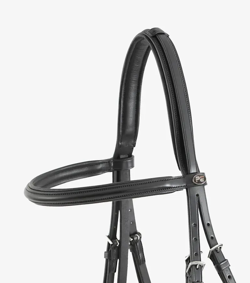 Premier Equine Delizioso Snaffle Bridle in Black-5