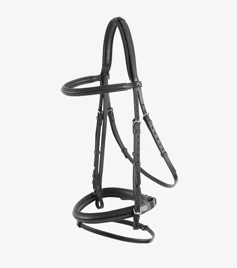Premier Equine Delizioso Snaffle Bridle in Black-3