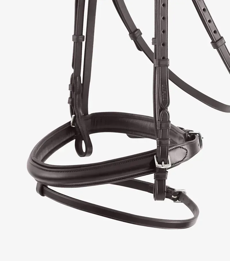 Premier Equine Delizioso Snaffle Bridle in Brown-4
