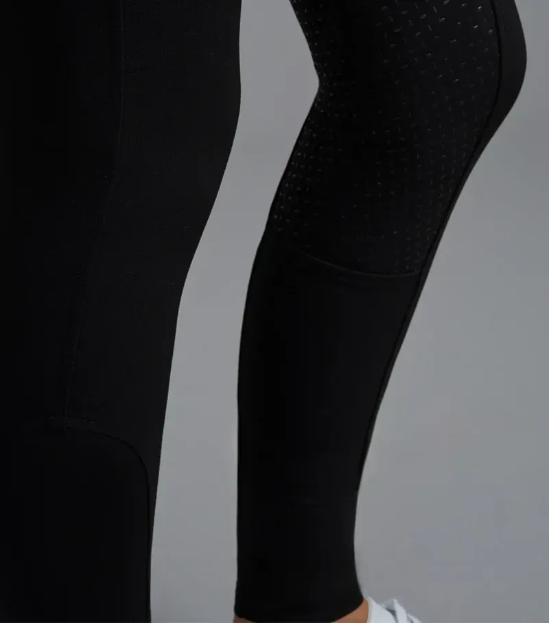Premier Equine Ladies Delta Full Seat Gel Riding Breeches in Black-4