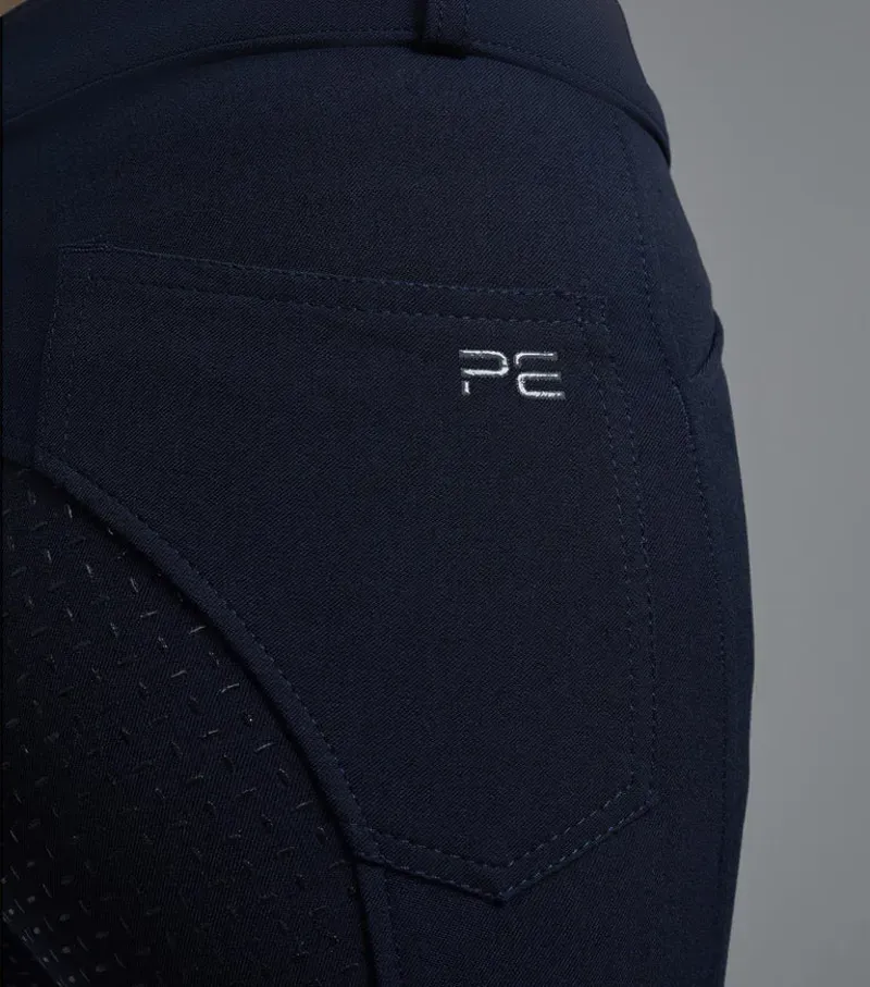 Premier Equine Ladies Delta Full Seat Gel Riding Breeches in Navy-4