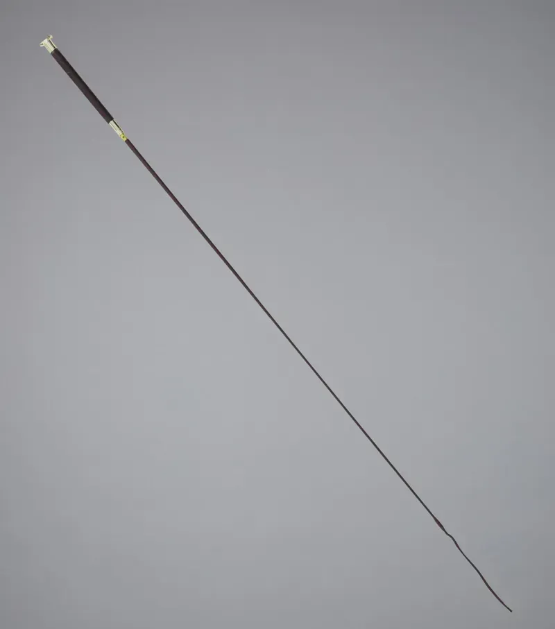 Premier Equine 110cms Deruta Dressage Whip in Brown