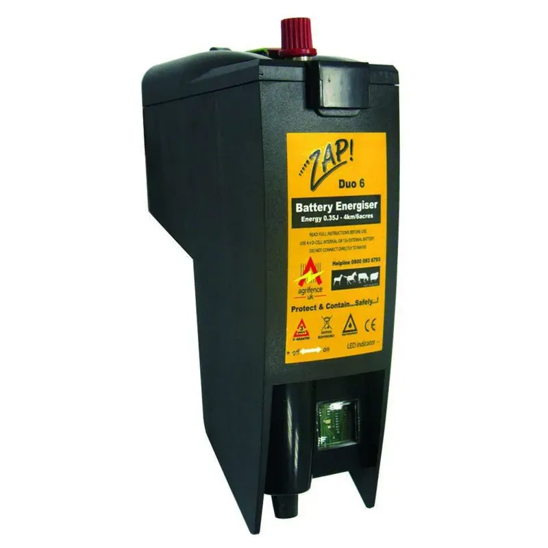 Agrifence H4709 Duo 6 Energiser in Black