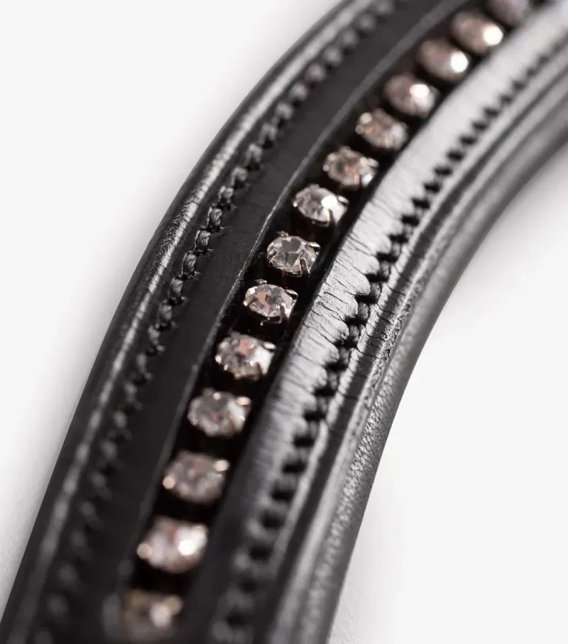 Elaborare Shaped Diamante Browband / Black-1