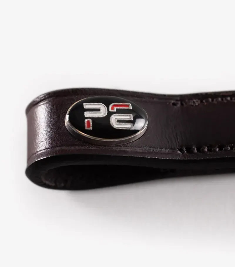 Premier Equine Elaborare Shaped Diamante Browband in Brown-3