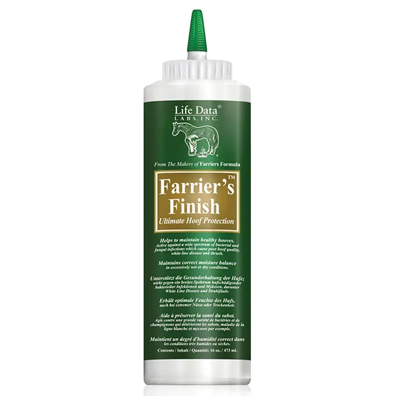 Life Data Labs 473 ml Farriers Hoof Finish in Green