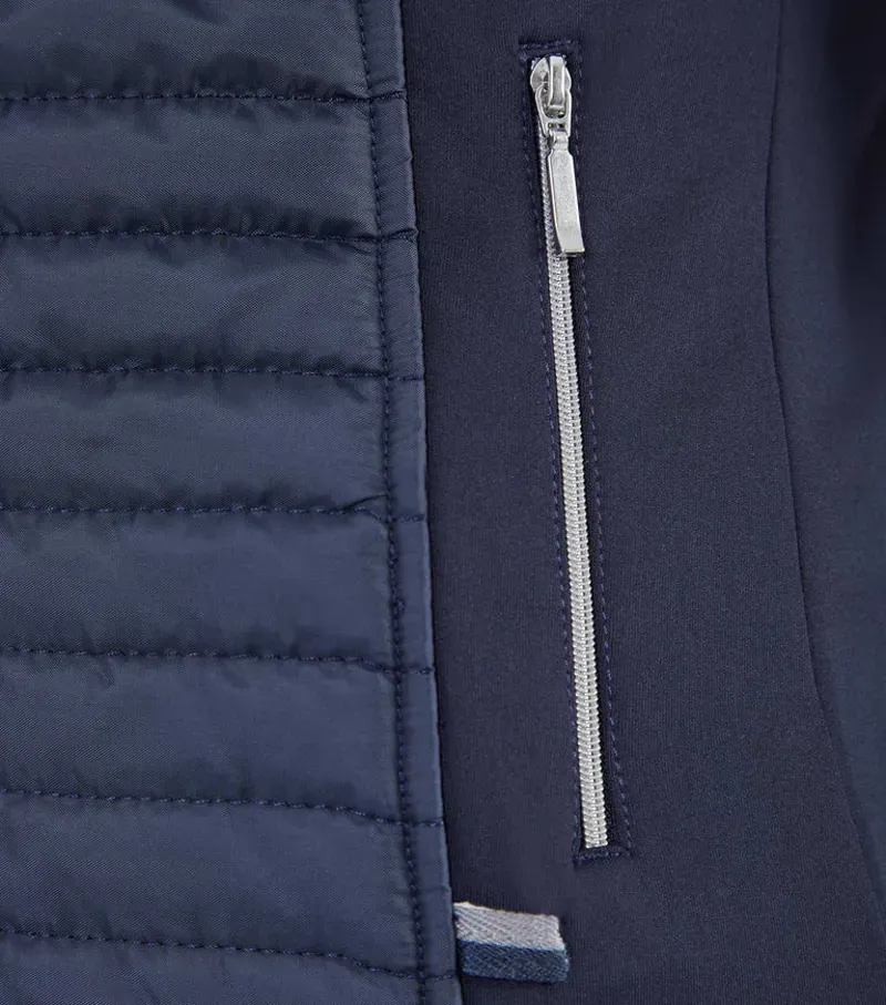 Premier Equine Ladies Elena Hybrid Technical Riding Jacket in Navy-5