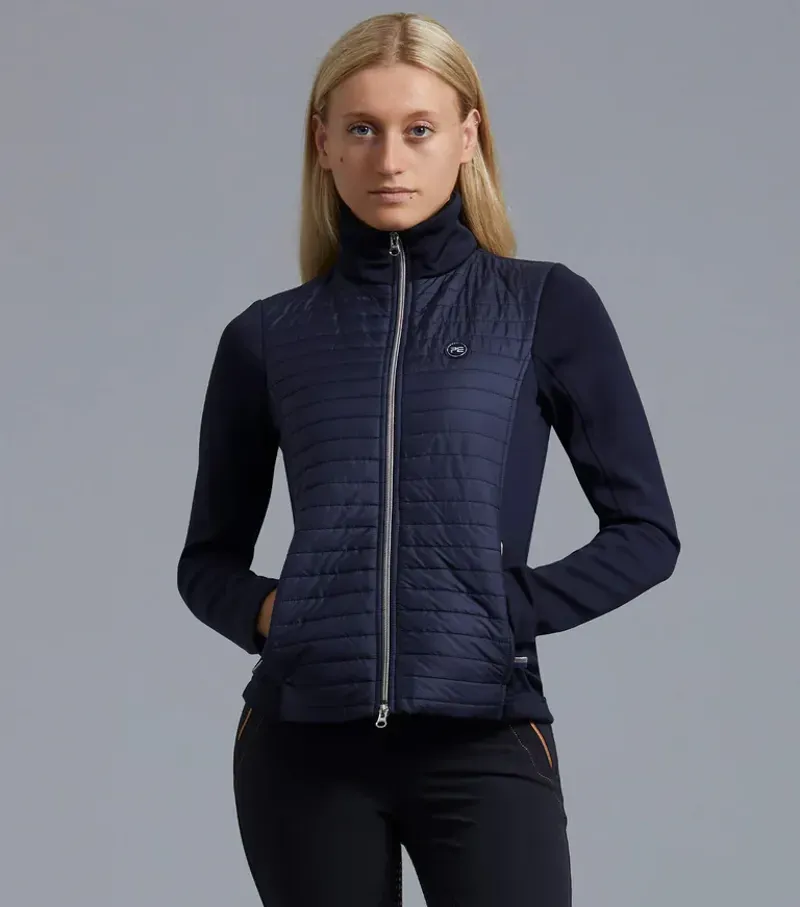 Premier Equine Ladies Elena Hybrid Technical Riding Jacket in Navy