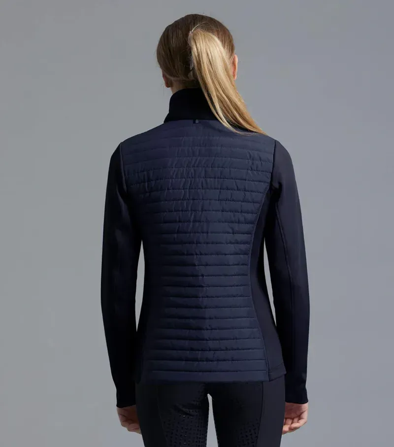 Premier Equine Ladies Elena Hybrid Technical Riding Jacket in Navy-2