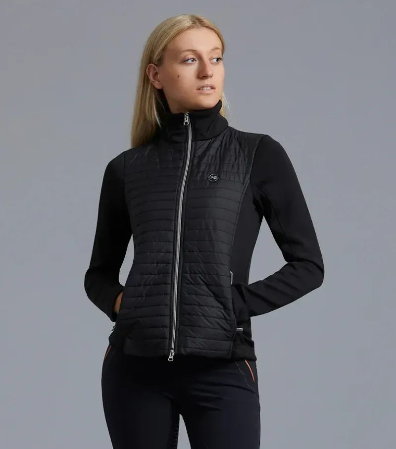 Premier Equine Ladies Elena Hybrid Technical Riding Jacket in Black