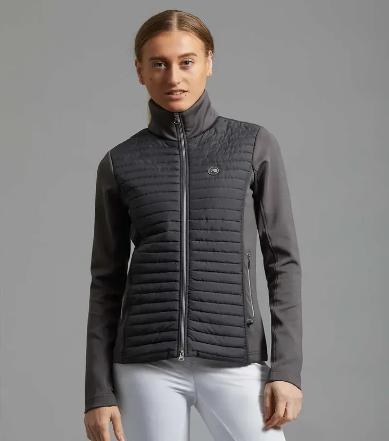 Premier Equine Ladies Elena Hybrid Technical Riding Jacket in Anthracite Grey