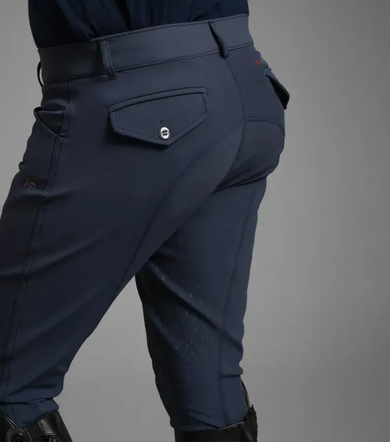 Premier Equine Emilio Gel Knee Competition Breeches in Navy-2