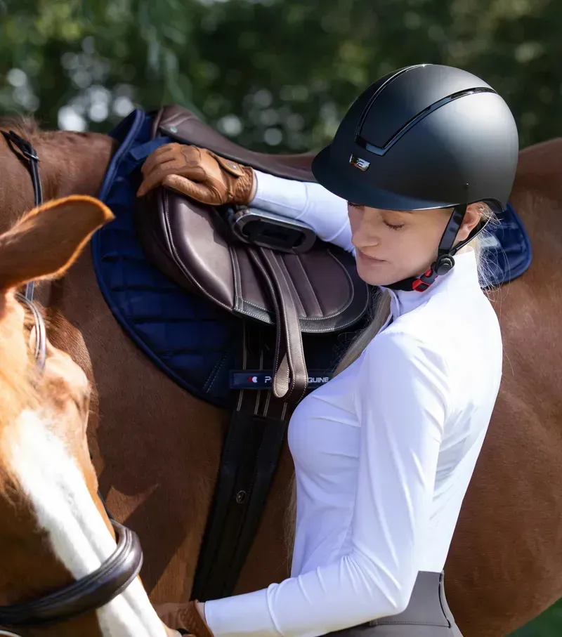 Premier Equine Endeavour Horse Riding Helmet in Black-1