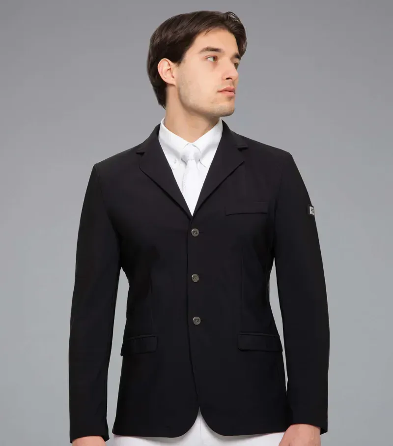 Premier Equine Enzo Competition Jacket in Black-1