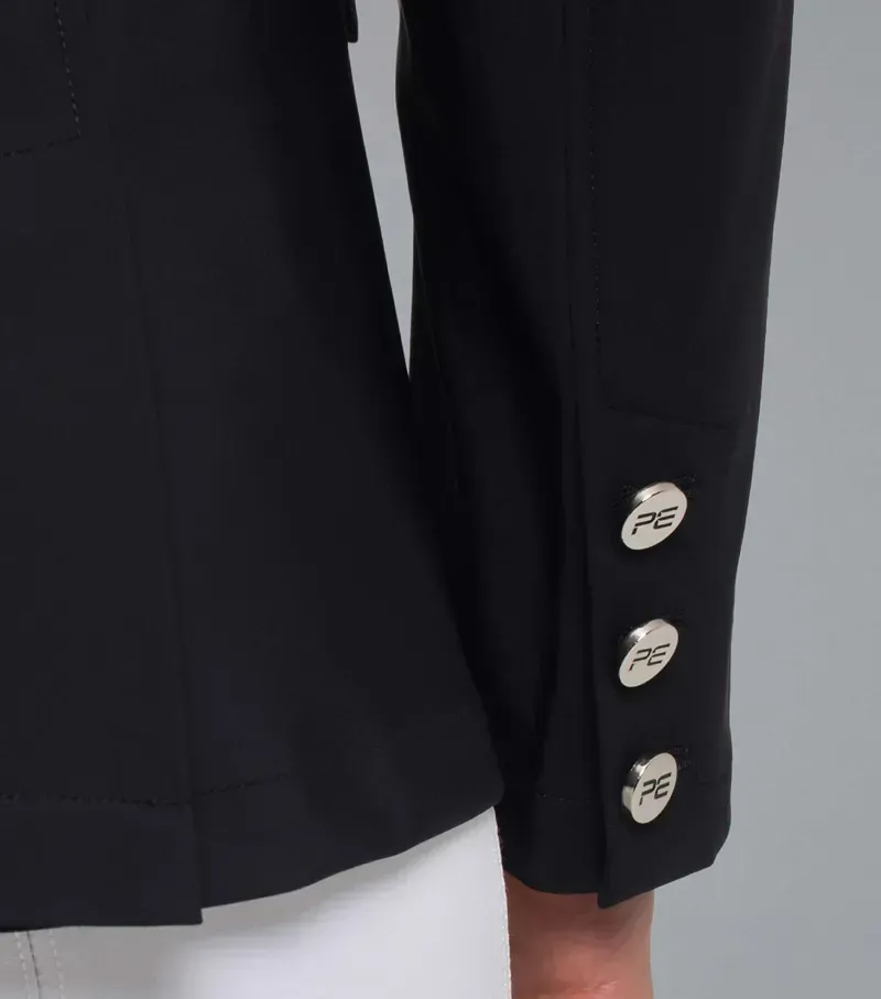 Premier Equine Enzo Competition Jacket in Black-5