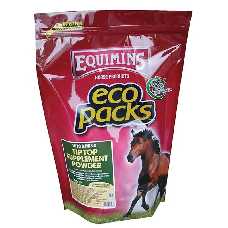 Equimins Eco Pack 2kg Refill Tip Top Supplement Powder in Red