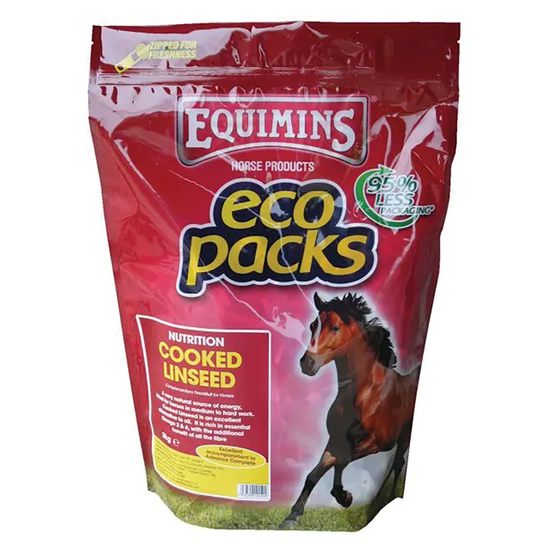 Equimins 3kg Eco Pack Cooked Linseed