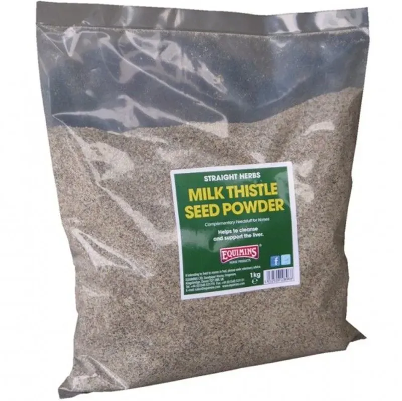 Equimins 1kg Straight Herbs - Milk Thistle Seed Powder