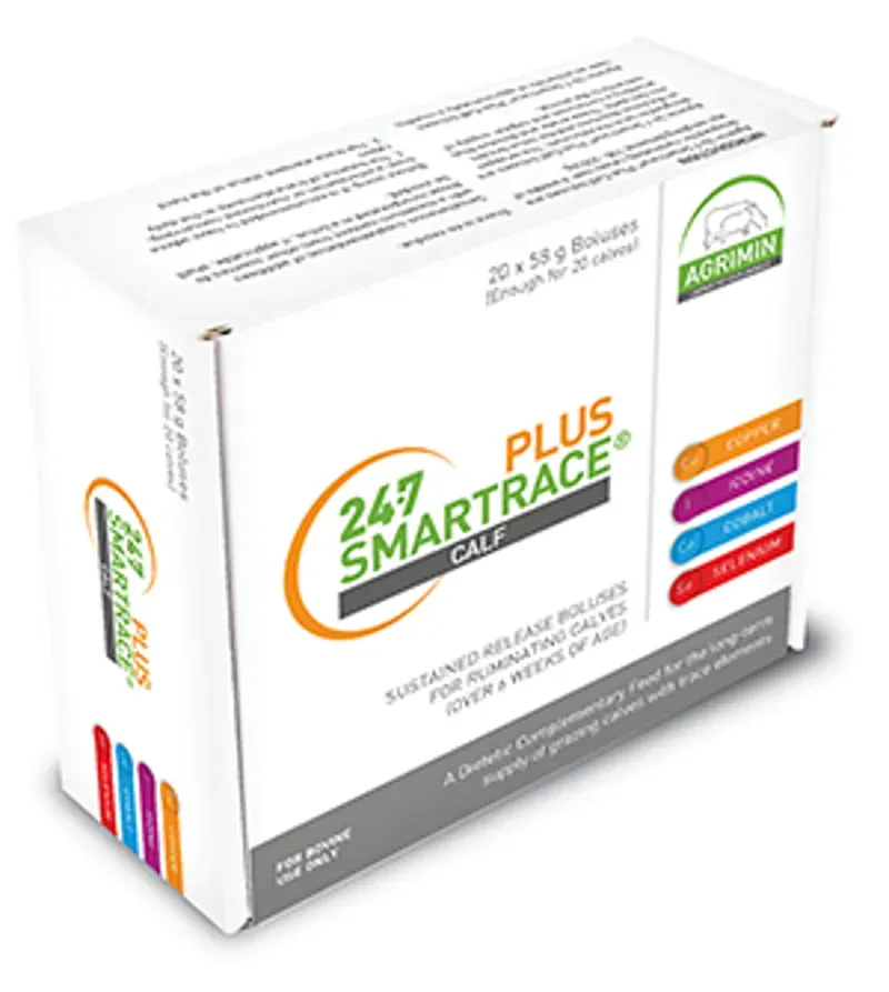 Agrimin 24-7 Smartrace Plus Calf Digestion Bolus in White