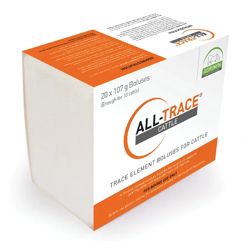 Agrimin All-Trace Cattle Digestion Bolus in White