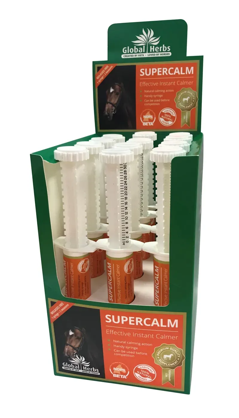 Global Herbs 12 Pack SuperCalm Instant Syringes in Orange