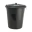 Lincoln Buckets and Plastics 50l Dustbin and Lid in Black