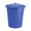 Lincoln Buckets and Plastics 50l Dustbin and Lid in Blue