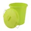 Lincoln Buckets and Plastics 50l Dustbin and Lid in Green