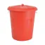 Lincoln Buckets and Plastics 50l Dustbin and Lid in Red