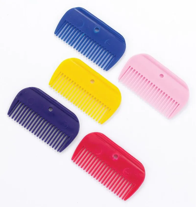Lincoln Horse Care Accessories Plastic Mane Comb in Red