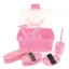 Lincoln Horse Care Accessories Star Pattern Grooming Kit in Pink