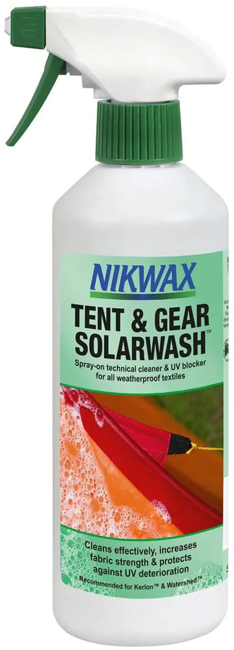 Nikwax 500ml Tent and Gear SolarWash Spray in Green
