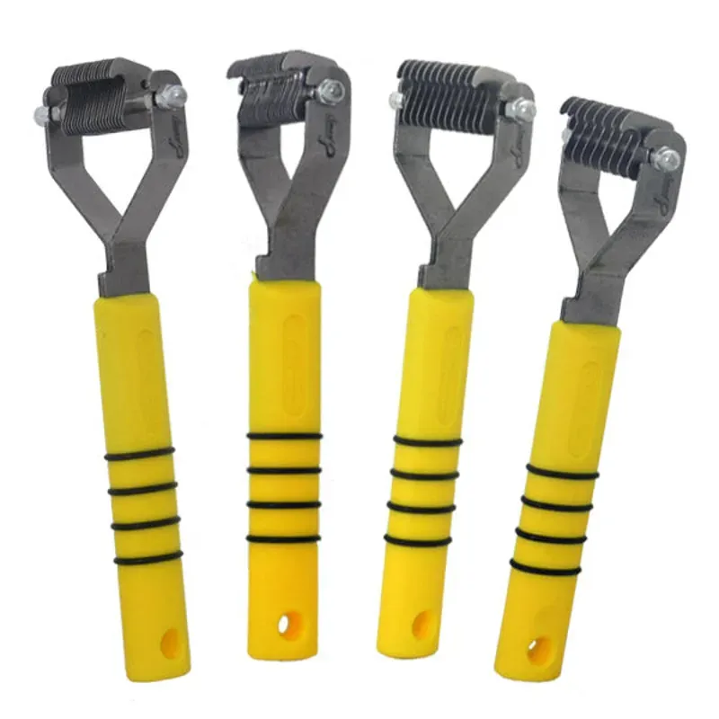 Smart Grooming Smart Tails Medium Thinning Rake in Yellow
