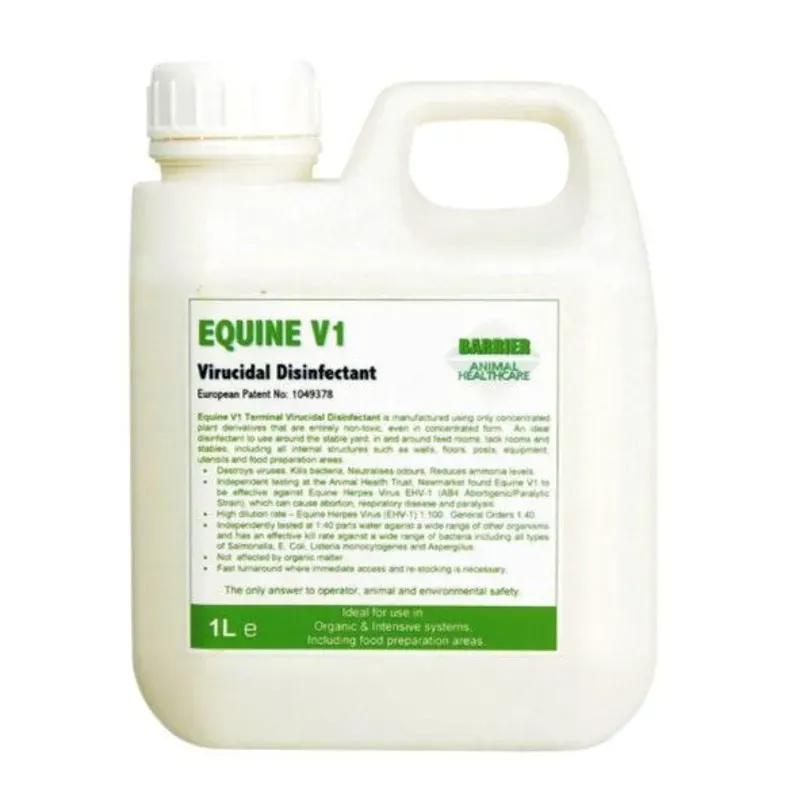 Barrier Equine 1 litre V1 Virucidal Disinfectant