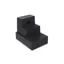 Classic Showjumps Standard Three Tread Mounting Block in Black
